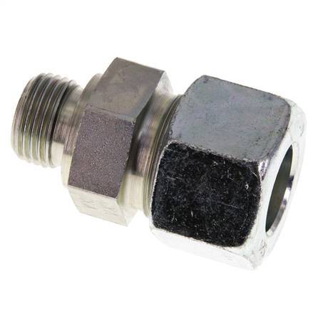 G 1/2'' mâle x 20S Anneau de coupe droit en acier zingué avec joint FKM 400 Bar DIN 2353