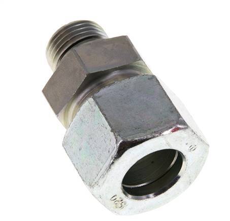 G 1/2'' mâle x 20S Anneau de coupe droit en acier zingué avec joint FKM 400 Bar DIN 2353