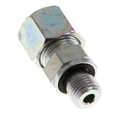 G 1/4'' mâle x 10S Anneau de coupe droit en acier zingué avec joint FKM 630 Bar DIN 2353