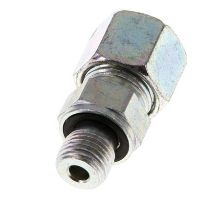 G 1/4'' mâle x 10S Anneau de coupe droit en acier zingué avec joint FKM 630 Bar DIN 2353