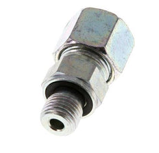 G 1/4'' mâle x 10S Anneau de coupe droit en acier zingué avec joint FKM 630 Bar DIN 2353