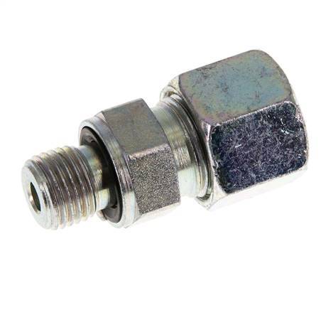 G 1/4'' mâle x 10S Anneau de coupe droit en acier zingué avec joint FKM 630 Bar DIN 2353