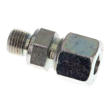 G 1/4'' mâle x 10S Anneau de coupe droit en acier zingué avec joint FKM 630 Bar DIN 2353