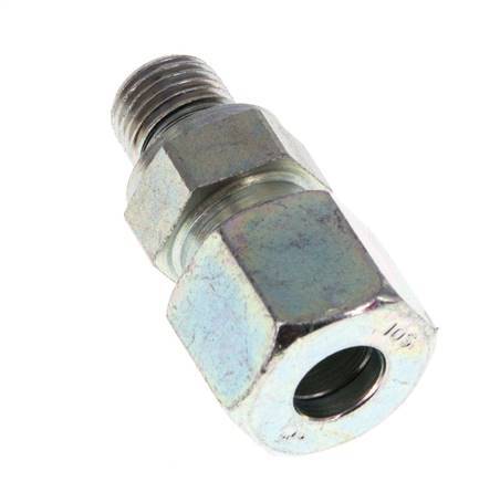 G 1/4'' mâle x 10S Anneau de coupe droit en acier zingué avec joint FKM 630 Bar DIN 2353