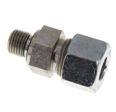 G 1/4'' mâle x 12S Anneau de coupe droit en acier zingué avec joint FKM 630 Bar DIN 2353
