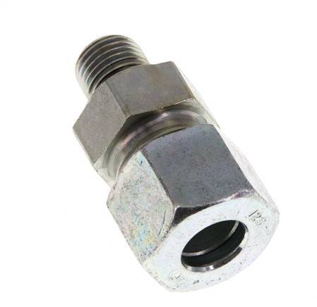 G 1/4'' mâle x 12S Anneau de coupe droit en acier zingué avec joint FKM 630 Bar DIN 2353