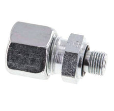 G 1/8'' mâle x 10L Anneau de coupe droit en acier zingué avec joint FKM 315 Bar DIN 2353