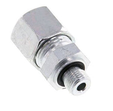 G 1/8'' mâle x 10L Anneau de coupe droit en acier zingué avec joint FKM 315 Bar DIN 2353