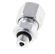 G 1/8'' mâle x 10L Anneau de coupe droit en acier zingué avec joint FKM 315 Bar DIN 2353