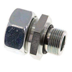 G 3/4'' mâle x 28L Anneau de coupe droit en acier zingué avec joint FKM 160 Bar DIN 2353