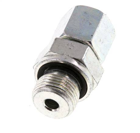 G 3/8'' mâle x 8S Anneau de coupe droit en acier zingué avec joint FKM 630 Bar DIN 2353