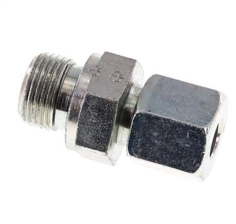 G 3/8'' mâle x 8S Anneau de coupe droit en acier zingué avec joint FKM 630 Bar DIN 2353