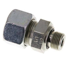 G 3/8'' mâle x 16S Anneau de coupe droit en acier zingué avec joint FKM 400 Bar DIN 2353