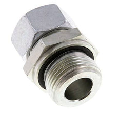 G 1'' Male x 22L Acier zingué Anneau de coupe droit avec joint FKM 160 Bar DIN 2353
