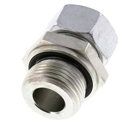 G 1'' Male x 22L Acier zingué Anneau de coupe droit avec joint FKM 160 Bar DIN 2353