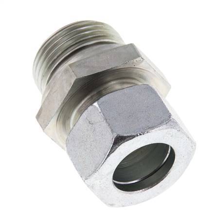 G 1'' Male x 22L Acier zingué Anneau de coupe droit avec joint FKM 160 Bar DIN 2353