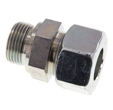 G 1'' Male x 25S Acier zingué Anneau de coupe droit avec joint FKM 400 Bar DIN 2353