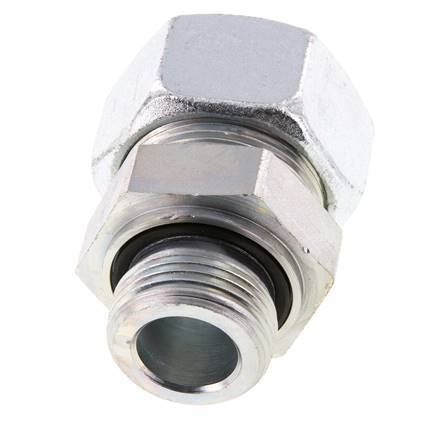 G 1'' mâle x 30S Anneau de coupe droit en acier zingué avec joint FKM 400 Bar DIN 2353