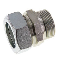 G 1 1/2'' Male x 42L Zinc plated Steel Straight Cutting Ring with FKM Seal 160 Bar DIN 2353
