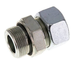 G 1 1/4'' mâle x 30S Anneau de coupe droit en acier zingué avec joint FKM 400 Bar DIN 2353