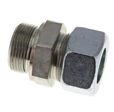 G 1 1/4'' mâle x 30S Anneau de coupe droit en acier zingué avec joint FKM 400 Bar DIN 2353