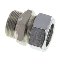 G 1 1/4'' mâle x 35L Anneau de coupe droit en acier zingué avec joint FKM 160 Bar DIN 2353