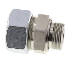 G 1 1/4'' mâle x 38S Anneau de coupe droit en acier zingué avec joint FKM 315 Bar DIN 2353
