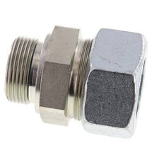 G 1 1/4'' mâle x 38S Anneau de coupe droit en acier zingué avec joint FKM 315 Bar DIN 2353