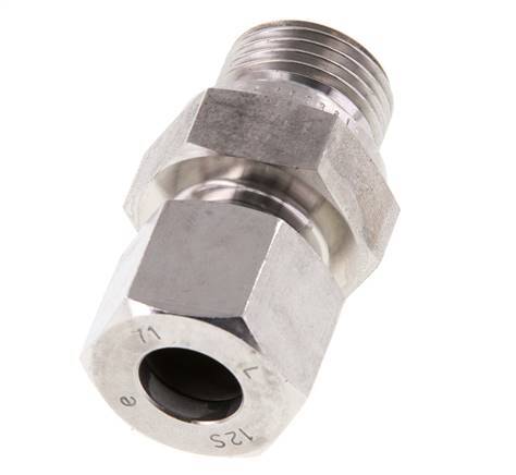 G 1/2'' mâle x 12S Anneau de coupe droit en acier inoxydable 630 Bar DIN 2353