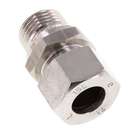 G 1/2'' Male x 15L Anneau de coupe droit en acier inoxydable 315 Bar DIN 2353