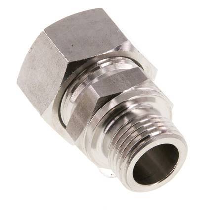 G 1/2'' mâle x 18L Anneau de coupe droit en acier inoxydable 315 Barre DIN 2353