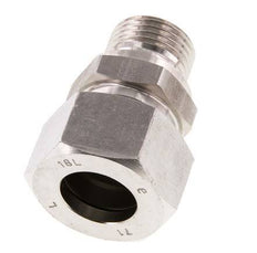 G 1/2'' mâle x 18L Anneau de coupe droit en acier inoxydable 315 Barre DIN 2353