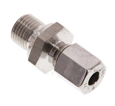 G 1/4'' Male x 6L Anneau de coupe droit en acier inoxydable 315 Bar DIN 2353