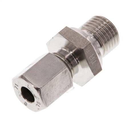 G 1/4'' Male x 6L Anneau de coupe droit en acier inoxydable 315 Bar DIN 2353