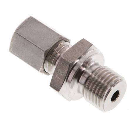 G 1/4'' Male x 6L Anneau de coupe droit en acier inoxydable 315 Bar DIN 2353