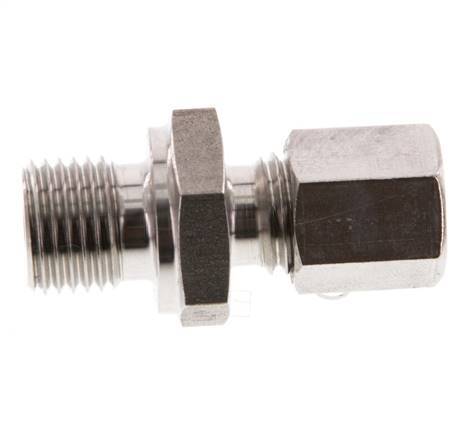 G 1/4'' Male x 6L Anneau de coupe droit en acier inoxydable 315 Bar DIN 2353