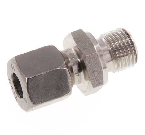 G 1/4'' Male x 8L Anneau de coupe droit en acier inoxydable 315 Bar DIN 2353