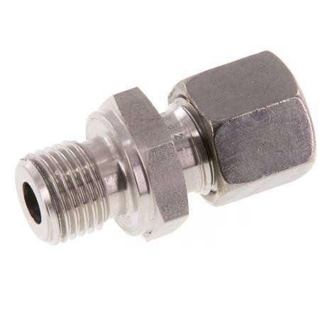 G 1/4'' Male x 8L Anneau de coupe droit en acier inoxydable 315 Bar DIN 2353