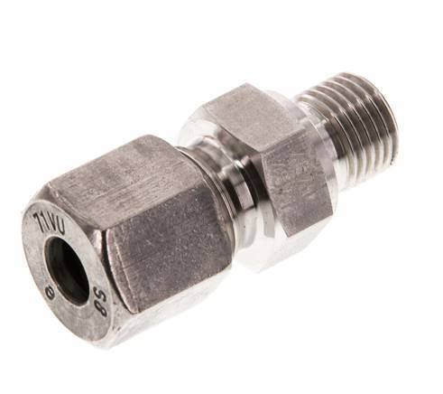 G 1/4'' mâle x 8S Anneau de coupe droit en acier inoxydable 630 Bar DIN 2353