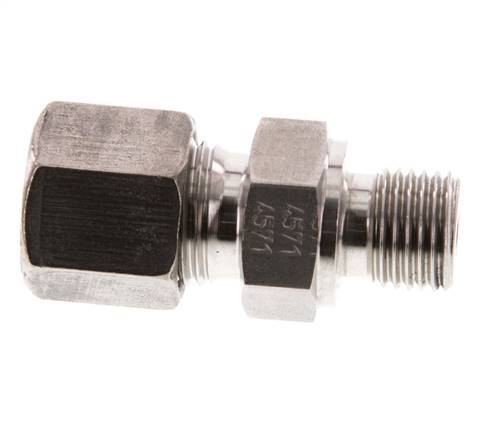 G 1/4'' mâle x 8S Anneau de coupe droit en acier inoxydable 630 Bar DIN 2353