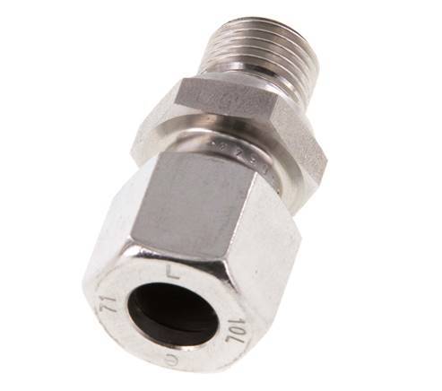 G 1/4'' Male x 10L Anneau de coupe droit en acier inoxydable 315 Bar DIN 2353