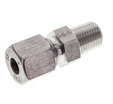 1/4'' NPT Male x 8S Stainless steel Straight Cutting Ring 630 Bar DIN 2353