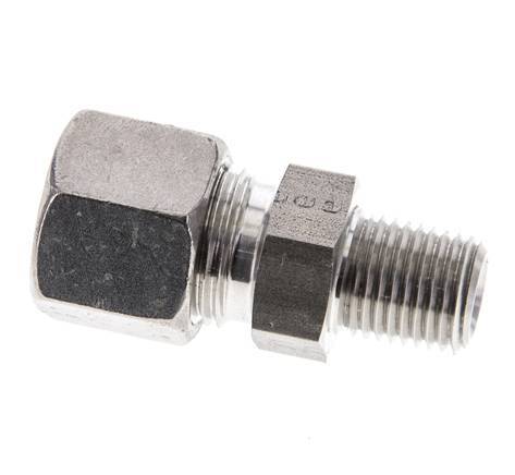 1/4'' NPT Male x 10S Stainless steel Straight Cutting Ring 630 Bar DIN 2353