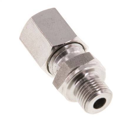 G 1/8'' Male x 6L Anneau de coupe droit en acier inoxydable 315 Bar DIN 2353