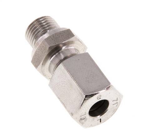 G 1/8'' Male x 6L Anneau de coupe droit en acier inoxydable 315 Bar DIN 2353