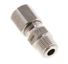 R 1/8'' mâle x 6LL Anneau de coupe droit en acier inoxydable 100 Bar DIN 2353