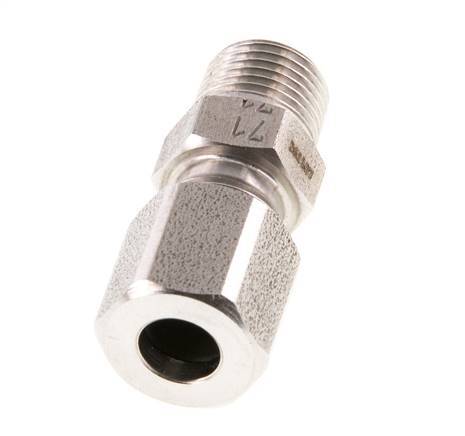 R 1/8'' mâle x 6LL Anneau de coupe droit en acier inoxydable 100 Bar DIN 2353