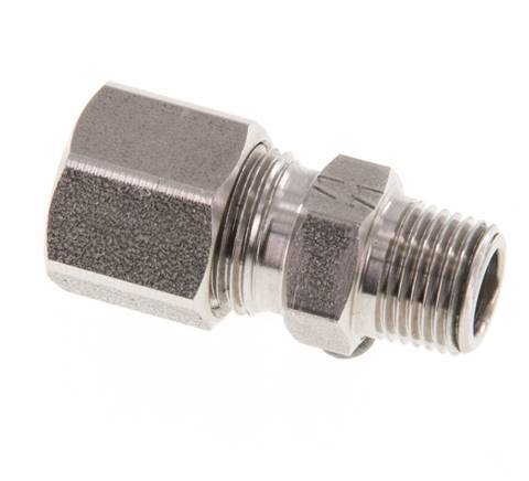 R 1/8'' Male x 8LL Stainless steel Straight Cutting Ring 100 Bar DIN 2353