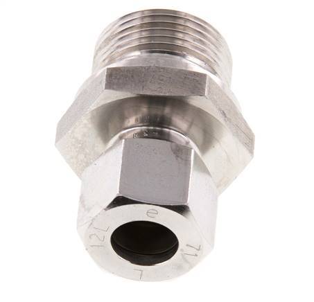G 3/4'' Male x 12L Anneau de coupe droit en acier inoxydable 315 Bar DIN 2353