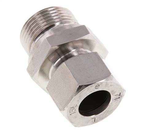 G 3/4'' Male x 15L Anneau de coupe droit en acier inoxydable 315 Bar DIN 2353